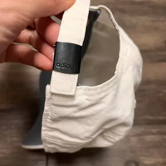 Adidas Originals Three Stripe Life Unisex Patch Dad Hat Strapback Cap Cream OS - Picture 6 of 6